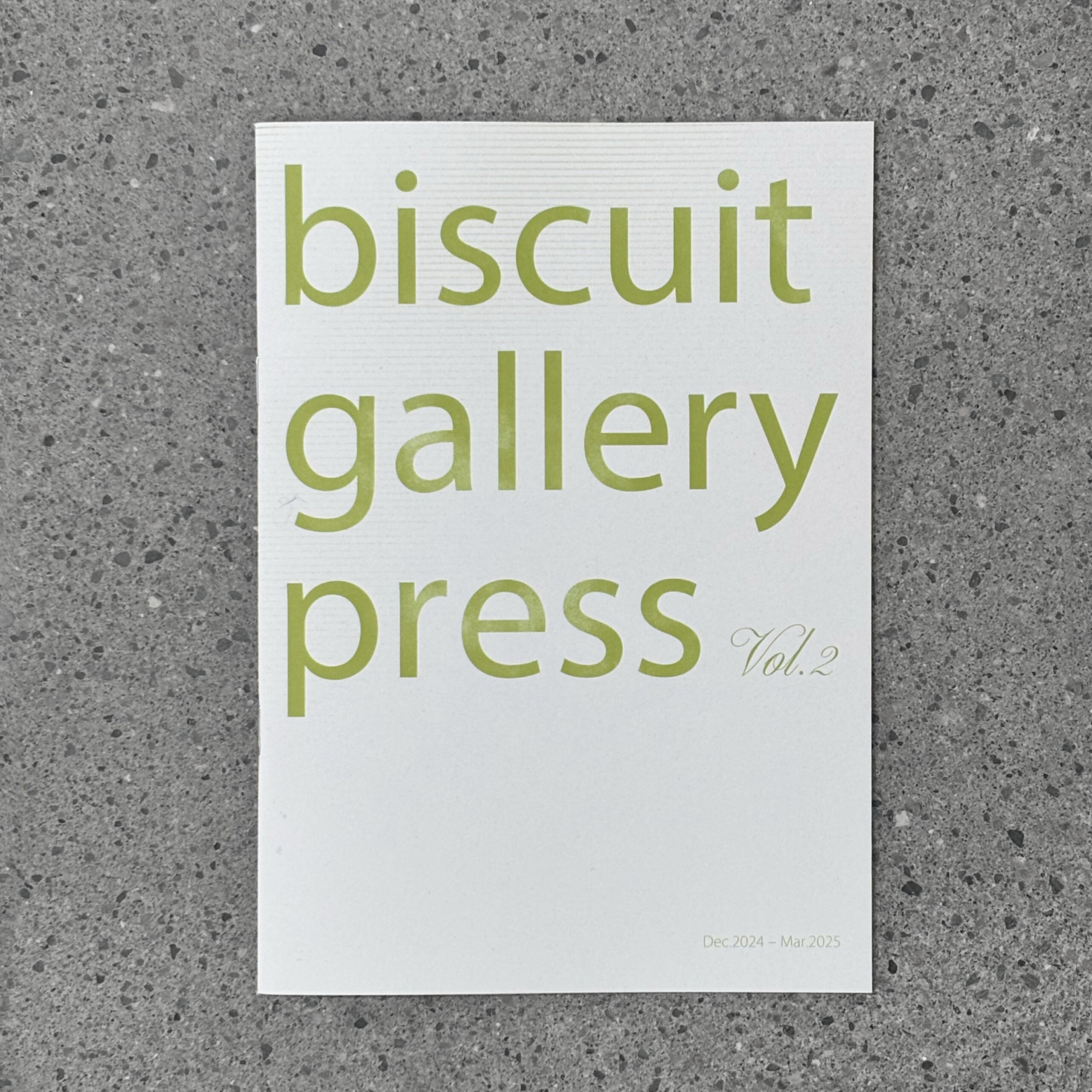 【News】季刊誌「biscuit gallery press Vol.2」