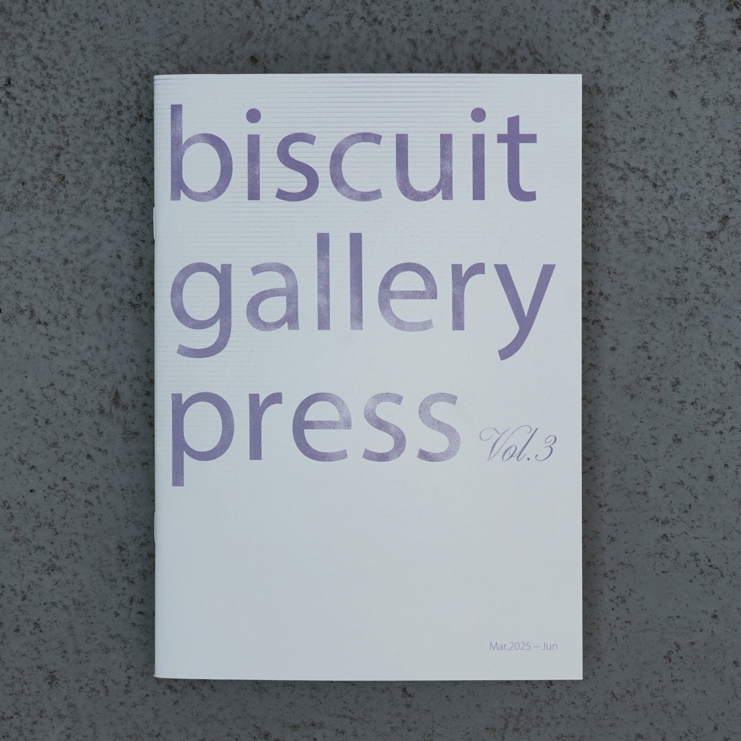 【News】季刊誌「biscuit gallery press Vol.3」／biscuit books
