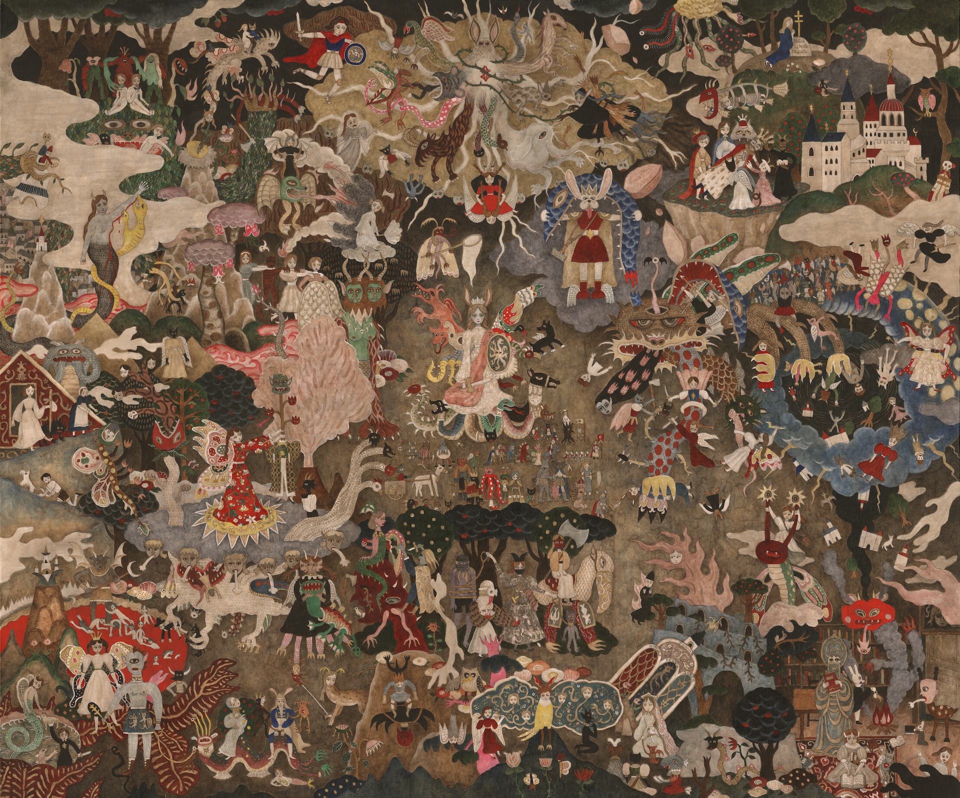 網代幸介《Sayonara》2026年、キャンバスにアクリル、130×162cm
