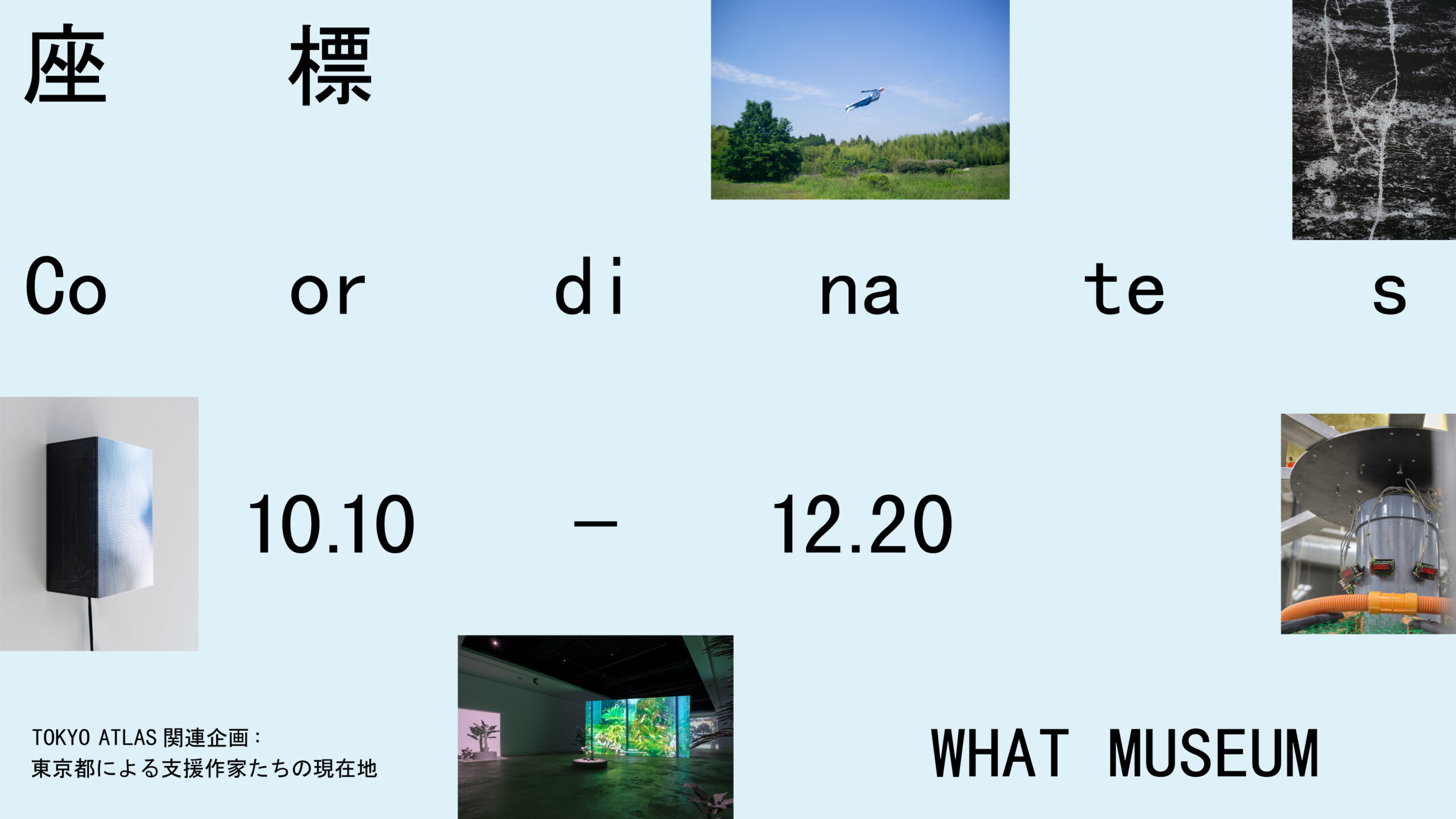 国際美術展 TOKYO ATLAS 関連企画「座標 Coordinates」キービジュアル
